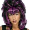 Cruelzella Perücke Violett Und Schwarz