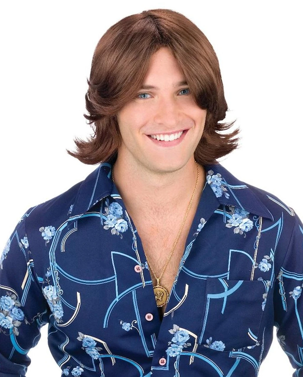 Aufreißer Herren Perücke Braun 1 Aufreißer Herren Perücke Braun