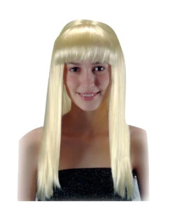 Langhaarperücke Mit Pony Blond