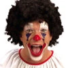 Schwarze Clown Perücke