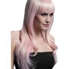 Sienna Damen Perücke Blond Pink