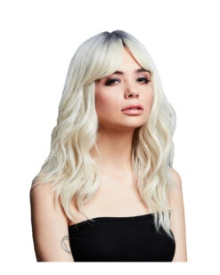 Lange Damen Perücke Ashley Eisblond