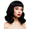 Bettie Damen Perücke Schwarz