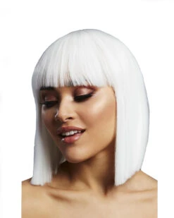Lola Damen Perücke Weiß