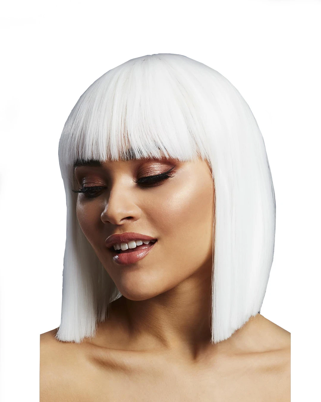 Lola Damen Perücke Weiß 1 Lola Damen Perücke Weiß