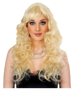 Dunkelblonde Damen Langhaarperücke