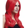 Khloe Damen Perücke Neonrot