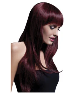Sienna Damen Perücke Bordeaux