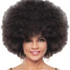 Braune Deluxe Jumbo Afro Perücke