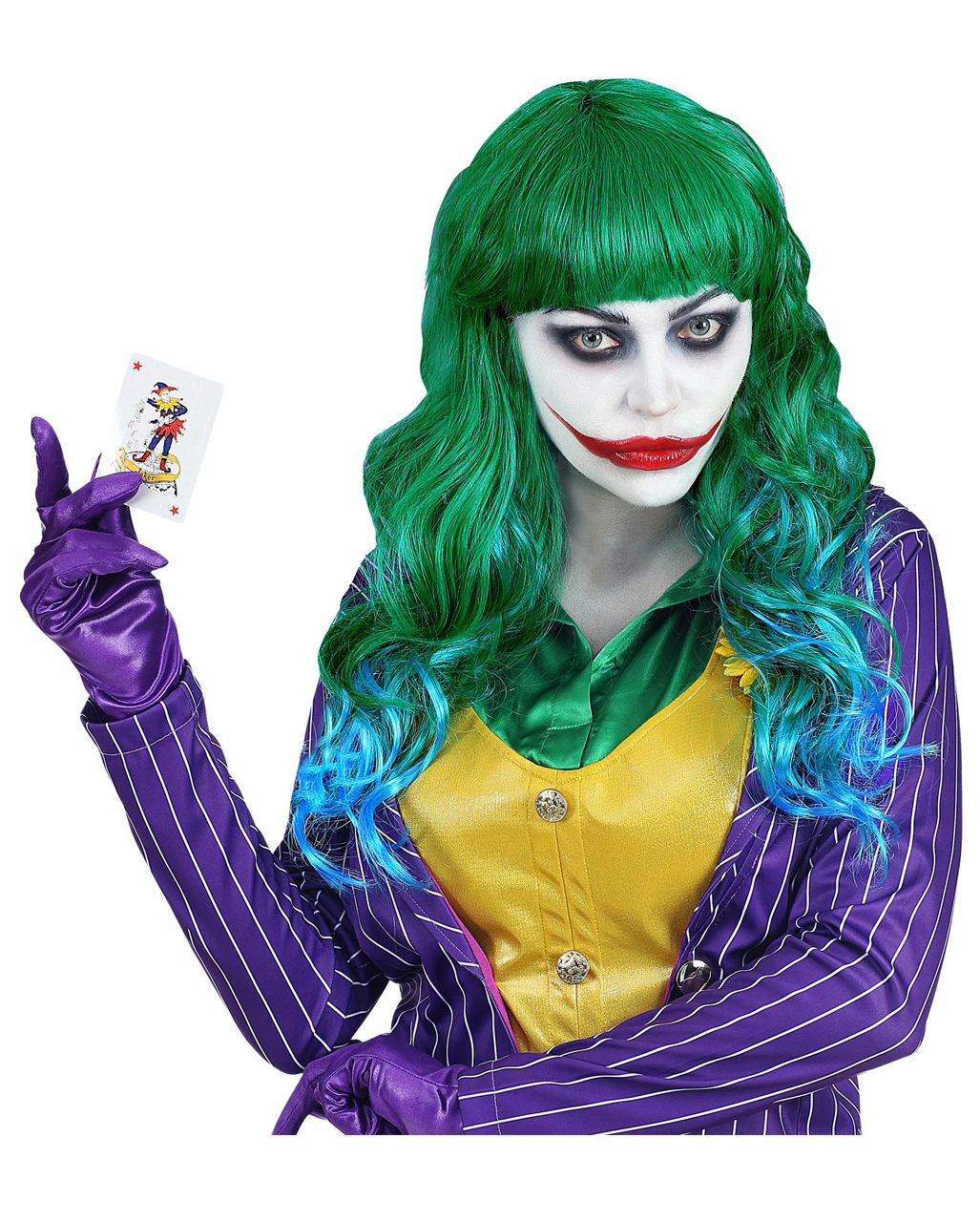 Evil Joker Langhaarperücke 2 Evil Joker Langhaarperücke – Bild 2