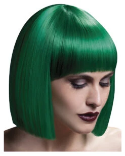 Lola Damen Perücke Grün