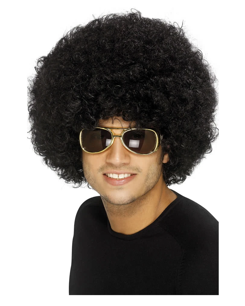 Schwarze Funky Afro Perücke 1 Schwarze Funky Afro Perücke