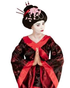 Japanerin Perücke -Halloween Perücken Geschäft geisha peruecke chinesin frisur fuer fasching geisha wig 27155 03