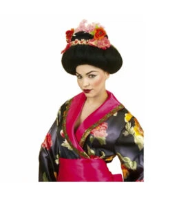 Geisha Frisur Mit Blüten