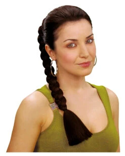 Haarteil Schwarzer Zopf