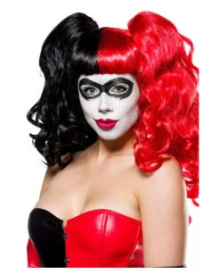 Harlequin Perücke Mit Klammerzöpfe