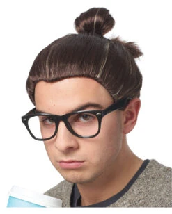 Hipster Top-Knot Perücke