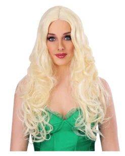 Blonde Frauenperücke Lockig