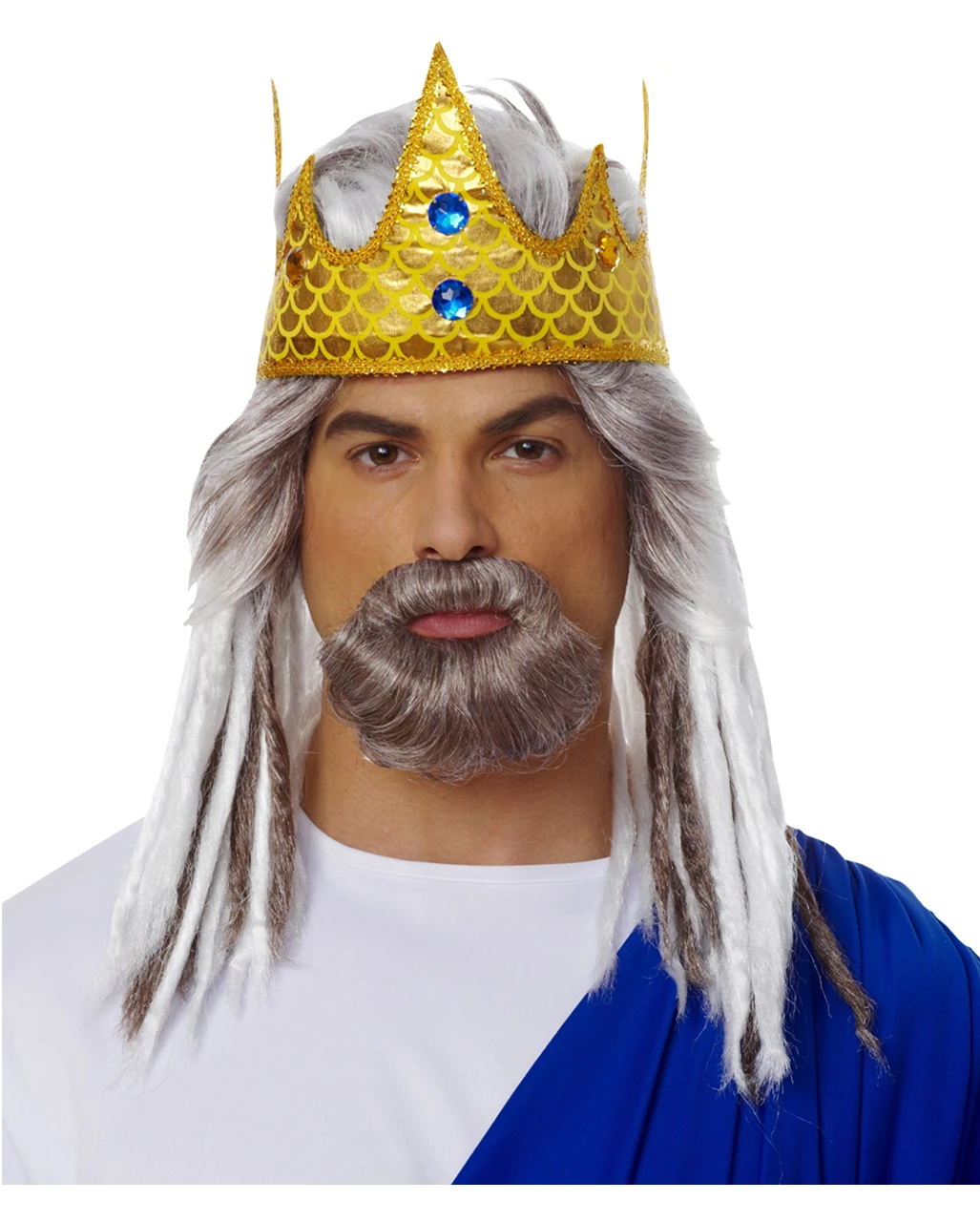 König Der Meere Perücke Mit Bart 2 König Der Meere Perücke Mit Bart – Bild 2