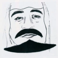 Ölscheich Bart Schwarz