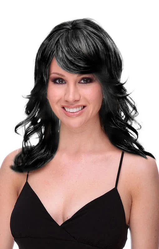 Ohara Langhaar Perücke Schwarz 1 Ohara Langhaar Perücke Schwarz
