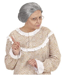 Oma Perücke Mit Knoten 5 Oma Perücke Mit Knoten -Halloween Perücken Geschäft oma peruecke grossmutter peruecke granny wig grandma wig old lady wig alte frau peruecke 12626 03