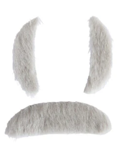 Großvater Augenbrauen & Schnurrbart -Halloween Perücken Geschäft opa augenbrauen und schnurrbart grandpa eyebrows and mustache 39684 03