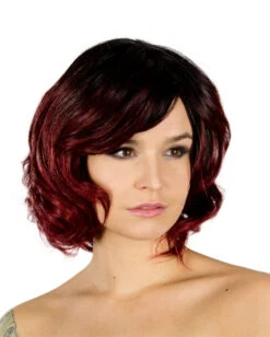 Chantel Perücke Schwarz-Burgund