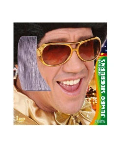 Riesen Koteletten Elvis Grau