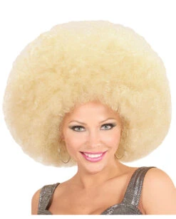 Halloween Perücken Geschäft 7 XL Afro Perücke Blond