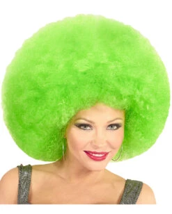 Halloween Perücken Geschäft -Halloween Perücken Geschäft riesige afro peruecke gruen neon green afro wig 38098 02