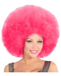 Halloween Perücken Geschäft -Halloween Perücken Geschäft riesige afro peruecke pinke pink oversized afro wig faschingsperuecke karnevals peruecke 38101 02