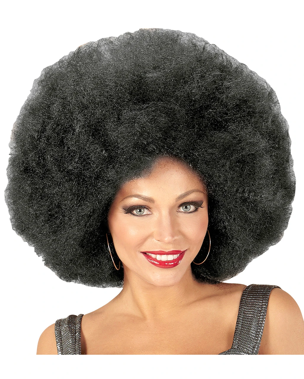 XL Afro Perücke Schwarz 2 XL Afro Perücke Schwarz – Bild 2