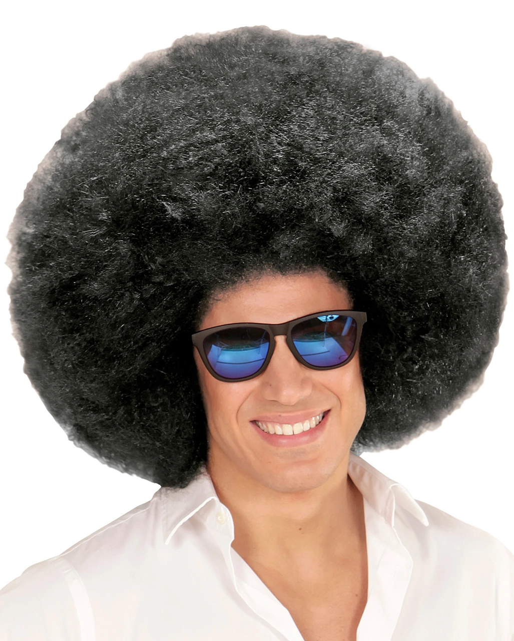 XL Afro Perücke Schwarz 3 XL Afro Perücke Schwarz – Bild 3
