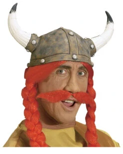 Roter Schnauzbart -Halloween Perücken Geschäft roter schnauzbart comic bart gallier bart faschings bart 22960 3