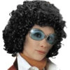 70er Jahre Lockenperücke Beatrice - Schwarz