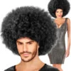 Schwarze Ultra Afro Perücke Unisex