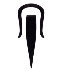 Dschinghis Khan Bart Schwarz 5 Dschinghis Khan Bart Schwarz -Halloween Perücken Geschäft schwarzer chinesen bart chinesen schnurrbart und spitzbart chinese beard 36732 03