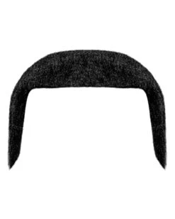 Macker Bart Economy Schwarz -Halloween Perücken Geschäft schwarzer schnurrbart macker gangster schnauzbart hippie bart schwarzer bart aus kunsthaar 17379 004