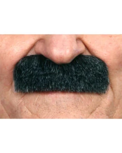 Selbstklebender Schwarz-grau Melierter Oberlippenbart