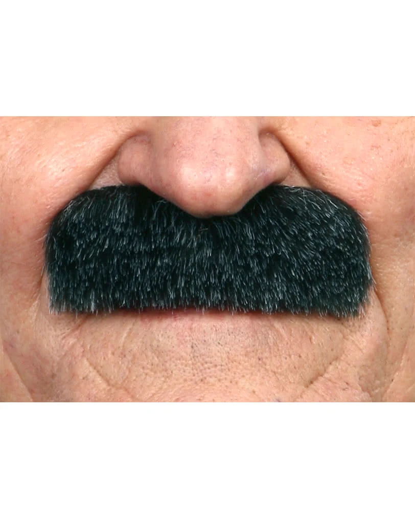 Selbstklebender Schwarz-grau Melierter Oberlippenbart 1 Selbstklebender Schwarz-grau Melierter Oberlippenbart