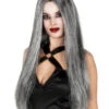 Silbergraue Langhaar-Perücke