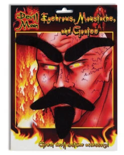 Schwarzer Teufelsbart Mit Augenbrauen