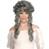 Todesfürstin Lockenperücke Grau