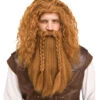 Vikinger Perücke Mit Bart Rot