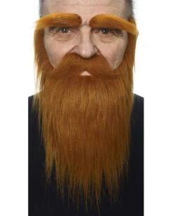 Kupferbrauner Vollbart Mit Schnauzer Und Augenbrauen