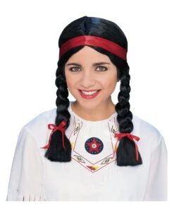 Squaw Perücke Mit Zöpfen